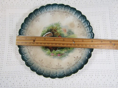 Antique Collector's THANKSGIVING Turkey Bird 8-1/4" Porcelain Display Plate - Picture 6 of 6