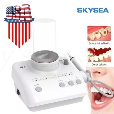 Dental Ultrasonic Piezo Scaler Handpiece w/2 Bottles Fit EMS Cavitron Woodpecker