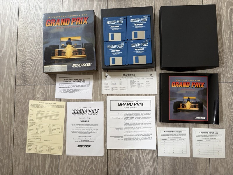 MIcroprose Formula One Grand Prix  Commodore Amiga Boxed Game