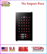 Arctic King Premium 34-Bottle Standard Wine Cooler, Glass Door, AWCA034ADB