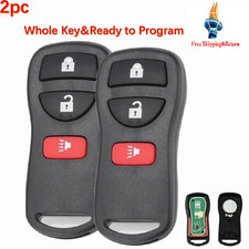 2 For 2007 2008 2009 2010 - 2013 Nissan Pathfinder Remote Car Key Fob 3 Button