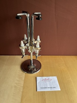 Infactory Bar Butler 4-fach Flaschenhalter Likör Spender Liqour Dispenser 