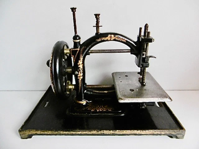 TRÈS BELLE MACHINE À COUDRE ALLEMANDE ANCIENNE "ORIGINAL EXPRESS" XIXè BEL ÉTAT - Photo 2/4