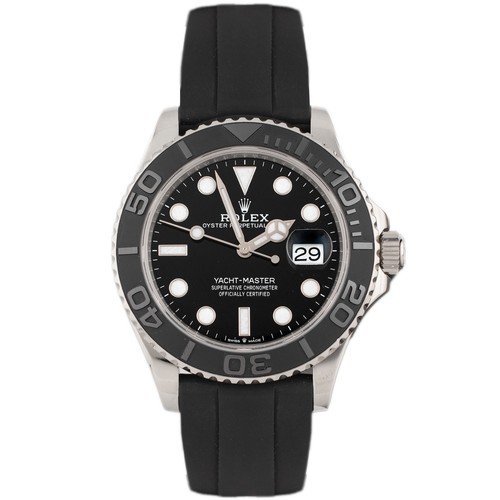 Rolex Yacht-Master 42 White Gold Black Dial Oysterflex 42mm 22...