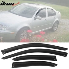 Fits 99-05 Volkswagen Jetta Sedan Acrylic Window Visor Wind Deflector Rain Guard