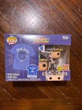 Funko Pop! Back To The Future Doc With Helmet #959 GITD Pop & T-Shirt Size L
