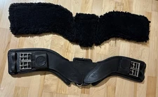 Total Saddle Fit - STRETCHTEC Dressage Girth - 26" - Black w/ Fleece Liner 