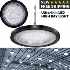 LED High Bay Light Workshop Garage Basement Road Commercial Area Lighting Lamp