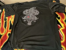 INSANE CLOWN POSSE BLACK ON BLACK MILENKO FOOTBALL JERSEY 2XL WHOOP! WHOOP!