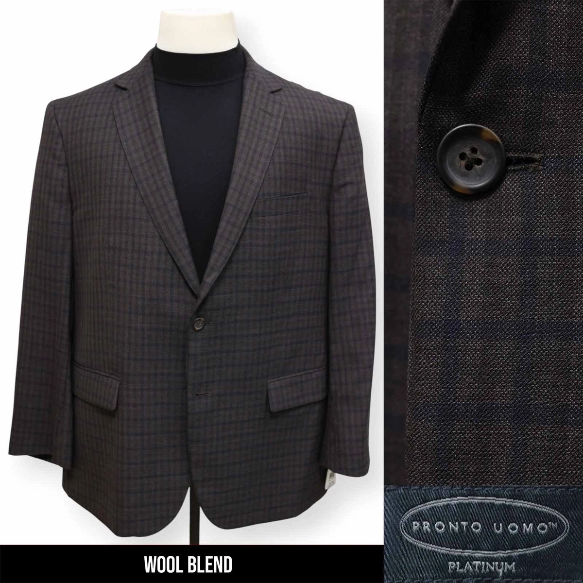 Pronto Uomo Regular Size Suits & Blazers for Men 48 Size for sale  display picture 1