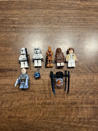 LEGO Star Wars Minifigure Lot Mango Fett Arf Clone Trooper, Princess Leia