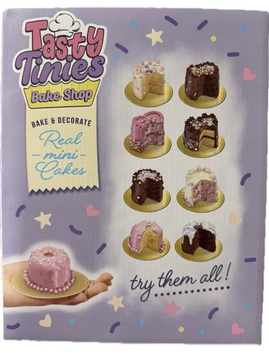 TASTY TINIES KIDS EASY BAKE SHOP IN MICROWAVE & DECORATE MINI CAKE LOT 8pc CASE - Picture 4 of 8