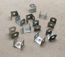 Gilbert Erector Set Part M Cadmium Plated Small Double Angle Lot of 12