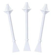 100 Pcs Nose Wax Sticks, Plastic Nose Hair Wax Applicator Stick with Disposab...