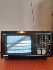 Retro Ingersoll 5.5cm Portable Colour TV/Radio XK512B Working With Power Cable