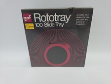 GAF Rototray 100 Slide Tray Projector Slides Gaf  Sawyer's 2x2 SEALED/NEW 