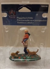 2007 Carole Towne PIGGYBACK RIDE Lemax 028310 Christmas Village Decor NEW