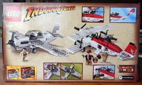 Lego 7198 Fighter Plane Attack Indiana Jones Last Crusade 100% Complete NIB