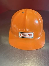 VINTAGE TONKA ORANGE HARD HAT CONSTRUCTION TOY SUPER CUTE. GREAT CONDITION!!