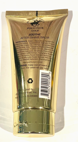 BHPC Gold By Beverly Hills Polo Club 5 oz balsamo dopobarba lenisce per uomo - Foto 2 di 4