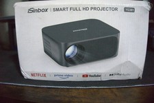 iSinbox YG381 Smart LED Projector 1080p 2000 Lumens WiFi Bluetooth Gunmetal Gray