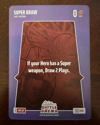 SUPER DRAW Play Card BPL-21 SP Foil Bo Jackson Battle Arena 2026