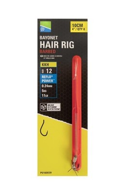 Preston Bayonet Hair Rigs 10cm Method Feeder Vorfach Rig Haken Nadel Bajonett
