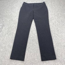 Vince Camuto Dress Pants Womens 6 (32x30) Gray Ponte Straight Pull On Work