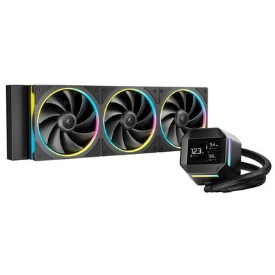 DeepCool LM360 360mm AIO Liquid CPU Kühler 2,4'' IPS Display ARGB schwarz