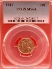 1941 P Mercury Dime 10c PCGS MS64