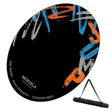 Jump Rope Mat, 48"x 36" Non-Slip Oval Rubber Skipping Rope Mat, Shock Absorbi...