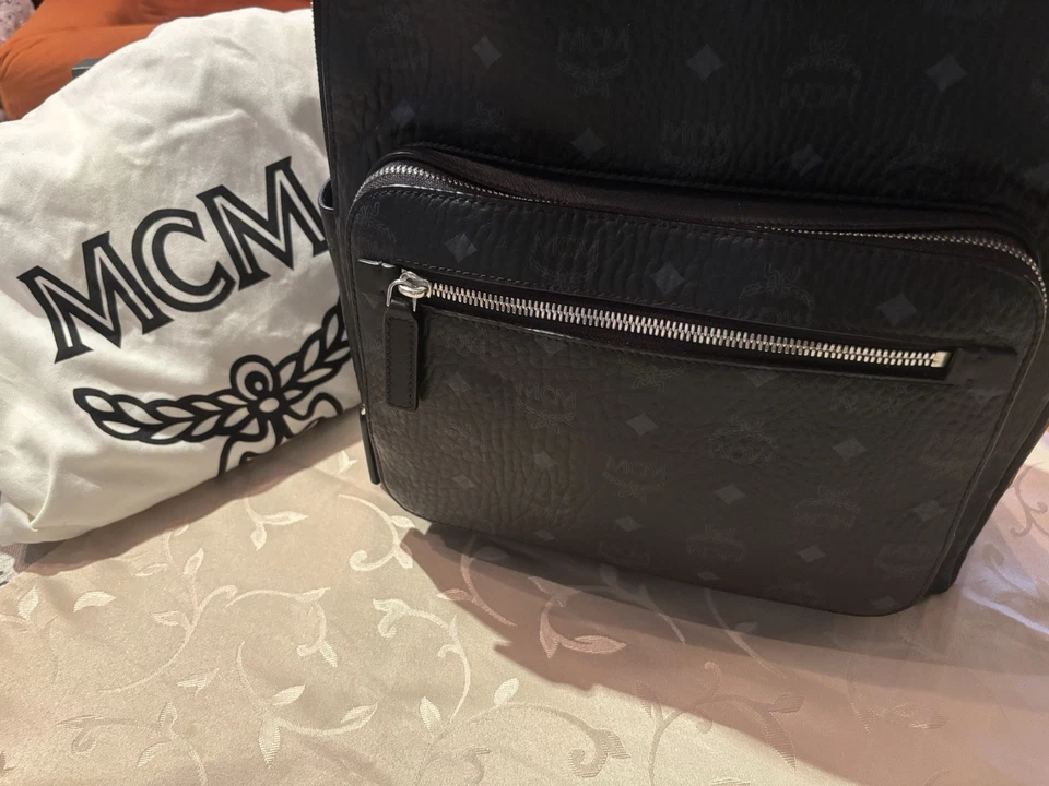 MCM Rucksack Schwarz mit Rechnung