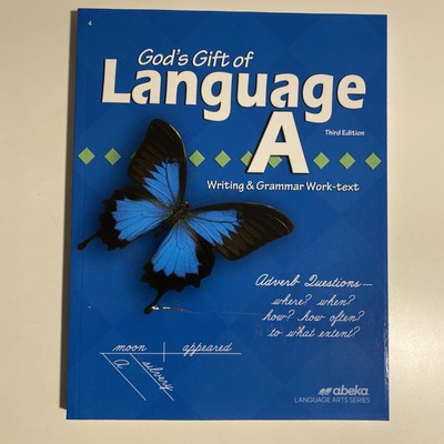 #6 Abeka Language A Work Text Third Edition Like New,