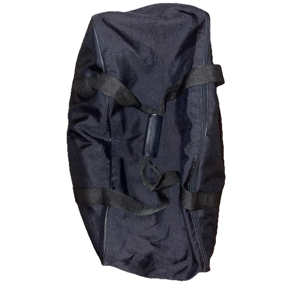 Original Harley-Davidson Motorcycle Large Black Touring Bag Soft Canvas Duffle - Image 3 of 4