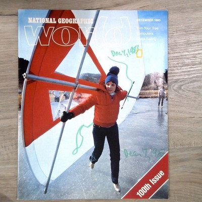 NATIONAL GEOGRAPHIC WORLD Magazine Dec 1983 100th Issue Computers Skate Sailing