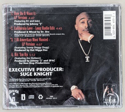 SEALED, 2Pac - How Do U Want It, Audio CD, Hype Sticker, 1st