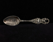 Antique 1900s Sterling Silver Yellowstone Park Mechanics Co Souvenir Spoon (26g)