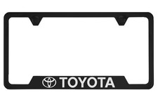 Toyota Black License Plate Frame Toyota Black License Plate Frame