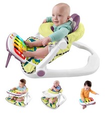 Fisher-Price Portable Baby Chair Deluxe Sit-Me-Up Seat wPiano Learning