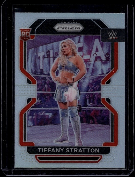 2022 Panini Prizm WWE Tiffany Stratton #104 RC Rookie Silver