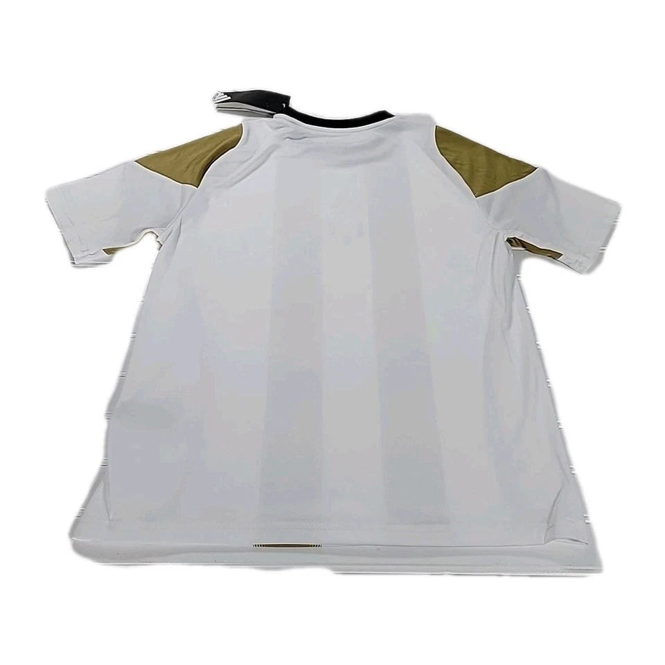 Camiseta de entrenamiento Adidas Messi para niños. Talla - L (13-14) RAYAS BLANCAS/NEGRAS/DORADAS NUEVAS CON ETIQUETAS Foto 2 de 4