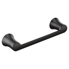 Moen Doux Matte Black Bathroom Towel Bar - YB0286BL