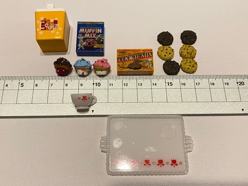 Re-ment 2004 Dreamy American Life #6 Cooking Cookies Muffin Cake 1:6 Dollhouse - Picture 3 of 10