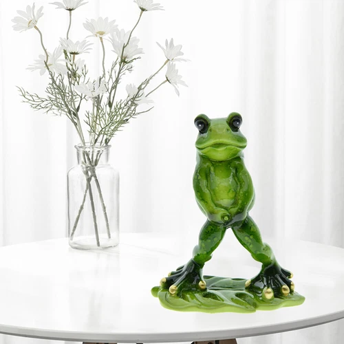 Resin Funny Peeing Frog Decorative Ornaments Garden Statue Figure Decoration - Picture 8 of 13