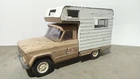 Vintage Tan Tonka Jeep Camper Truck for parts/repair, No Side Door