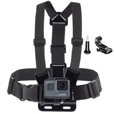GoPro Chest Mount Strap Harness fit HERO 12 11 10 9 8 7 6 5 + J Hook & screw