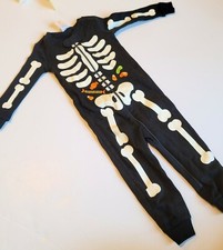 Gymboree Boy sz 12-18 mo Skeleton Halloween Gymmies Pajamas NWT PJs Winter