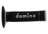 Paar Domino Griffe Schwarz-Grau Off-Road Motocross 118MM