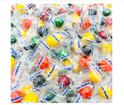 Jawbreakers Mini Hard Candy Fruit Flavored Assortment, Individually Wrapped (...