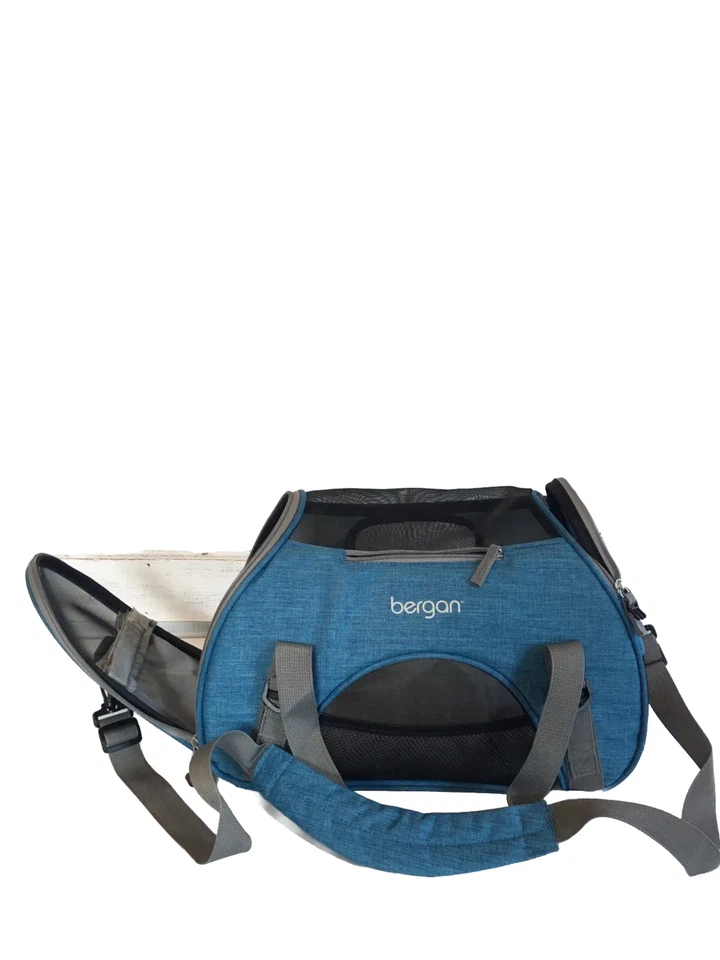 Bermuda Bergan Pet Carrier Pequena 16x11x8 Companhia Aérea Elogio Azul - Imagem 2 de 4